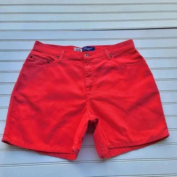 Faded Glory Women Relaxed Fit Biscayne Shorts Hi Waist Sz 14 Casual Pockets 34x5 - Picture 1 of 9